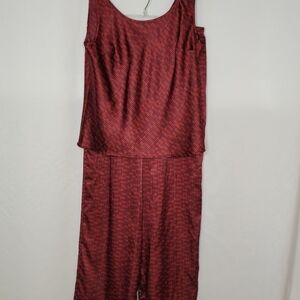 Victoria's Secret Classic Satin Camisol Long Pant Sleepwear Set - Size M